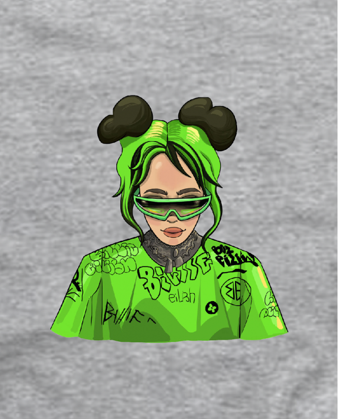 marškinėliai Billie Eilish
